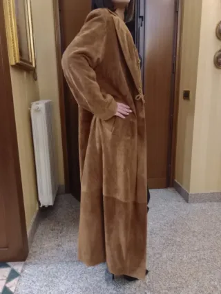 Cappotto lungo in renna donna