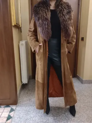 Cappotto lungo in renna donna