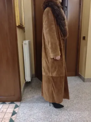 Cappotto lungo in renna donna