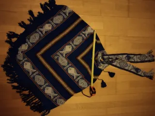 Poncho Vintage Azul Multicolor