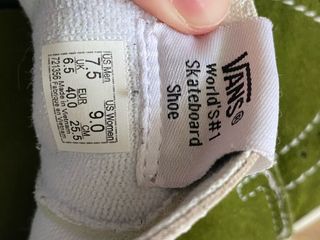 Botas Vans Hombre Verde/Negro Talla 40