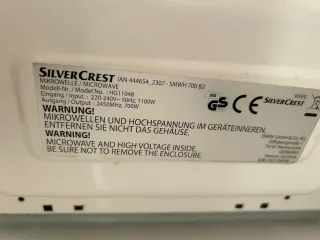 Microondas Silver Crest Negro