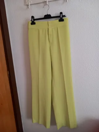Pantalón Enrique Vals verde limón mujer Talla 38