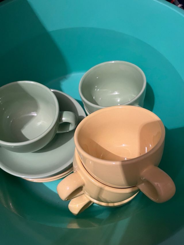 Set di tazze da caffè in ceramica