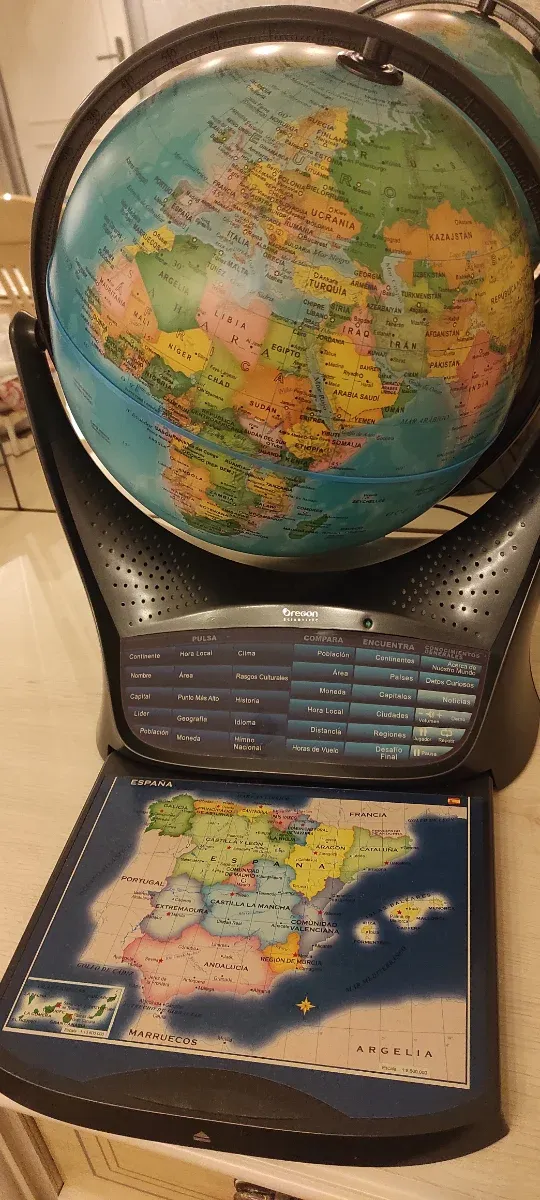 Globo Terráqueo Interactivo Educativo