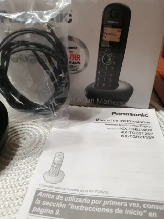Teléfono Inalámbrico Panasonic Negro