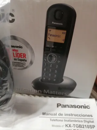 Teléfono Inalámbrico Panasonic Negro