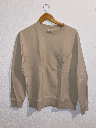 Jersey Zara beige con bolsillo