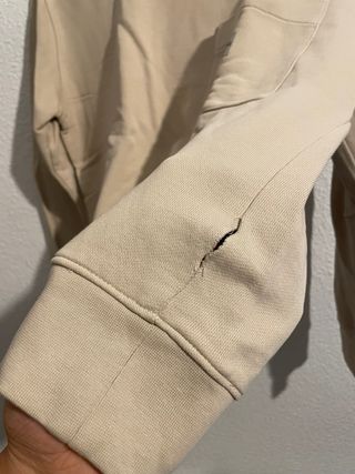 Jersey Zara beige con bolsillo