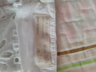 Blusa Zara niña blanca bordada