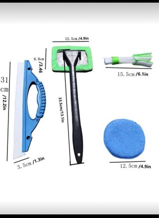 1 pieza Juego de limpieza de coche de 4 piezas