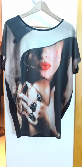 Vestido estampado talla única