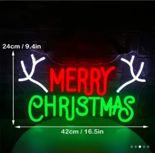 N.2 Lampade Led Welcome to my world+MarryChristma