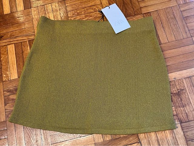 Falda de punto Zara