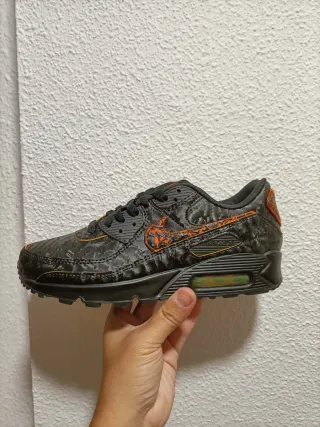 T40 Nike Air Max 90  ElementsNegro Naranja