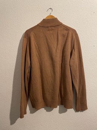 Jersey Polo Ralph Lauren Marrón Cremallera vintage