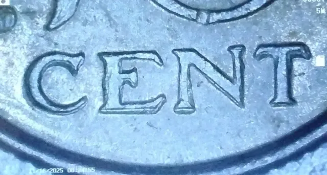 Moneta 10 centesimi Paesi Bassi 1975 con errore