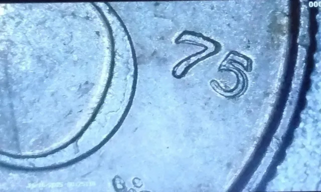 Moneta 10 centesimi Paesi Bassi 1975 con errore