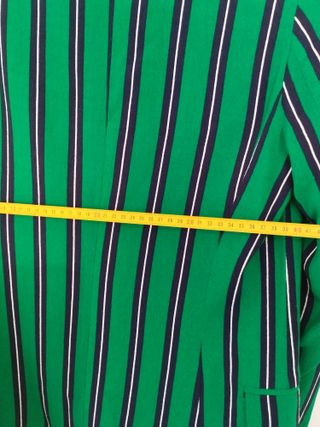 Americana rayas verde mujer