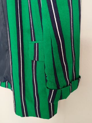 Americana rayas verde mujer