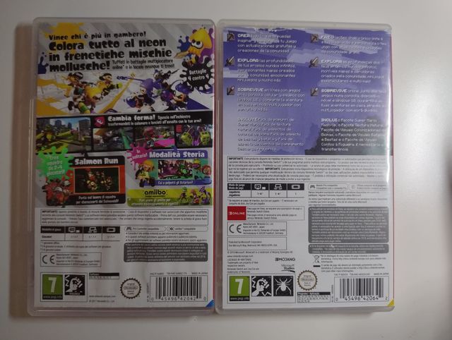 Pack Minecraft y Splatoon 2 Switch