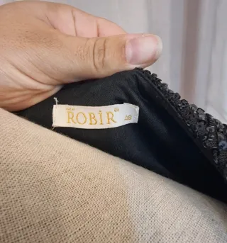 Vestido largo lentejuelas flecos