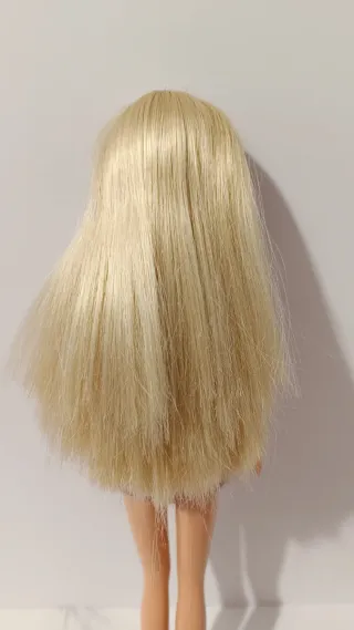 Muñeca Barbie Vintage Vestido Rosa Brillante