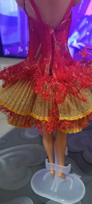 Abiti Barbie Vintage Rossi e Oro