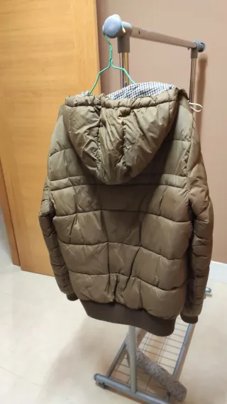 Chaqueta acolchada hombre marrón