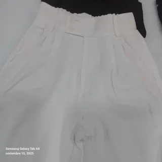 Pantalón blanco roto, otoño, invierno