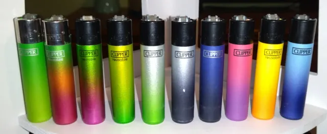 Collezione 10 accendini Clipper