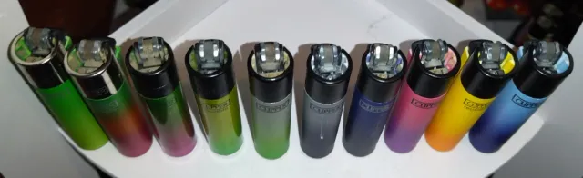 Collezione 10 accendini Clipper