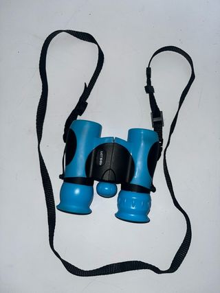 Prismáticos azules con correa
