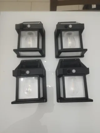 N.4 Lampade Solari da Giardino/Balcone