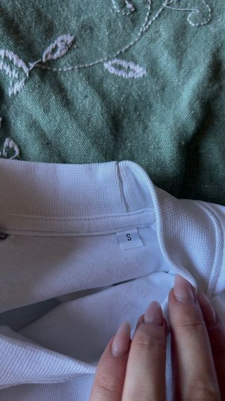 Felpa GCDS crop bianca manica lunga S