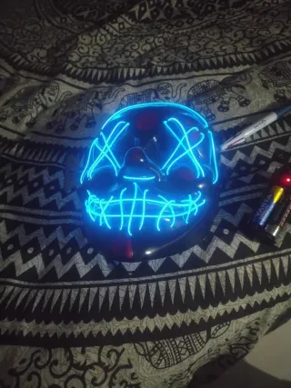 Máscara LED La Purga Azul