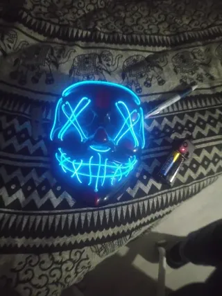 Máscara LED La Purga Azul