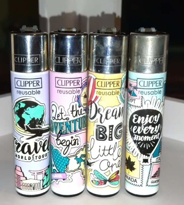 Collezione 4 accendini Clipper