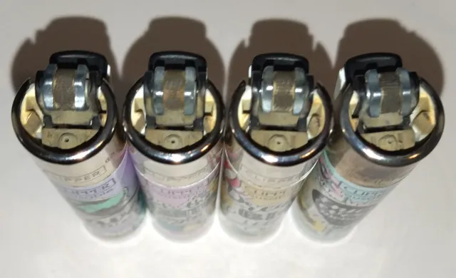 Collezione 4 accendini Clipper