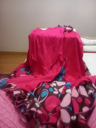 Traje de flamenca multicolor talla única