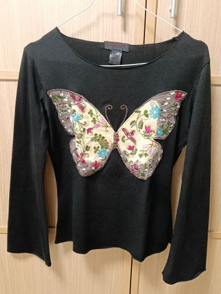 Camiseta Custo Mariposa Patchwork