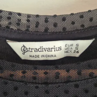 Vestito pois nero Stradivarius S