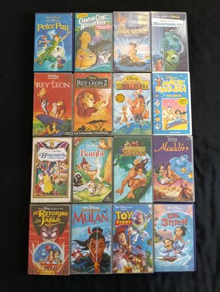 Lote de 16 películas de Disney/Pixar (VHS)