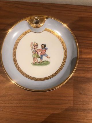 Plato calentador bebé porcelana