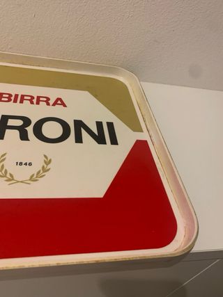 Vassoio pubblicitario Birra Peroni Vintage