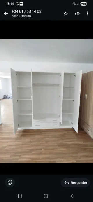 Colchón + Canapé + Somier+ Base tapizada+ Armario