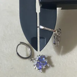 Pendientes Plata 925 Tanzanita