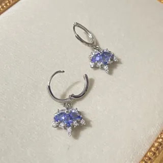 Pendientes Plata 925 Tanzanita