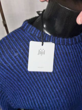 Maglione Jijil Bicolore Nero/Blu