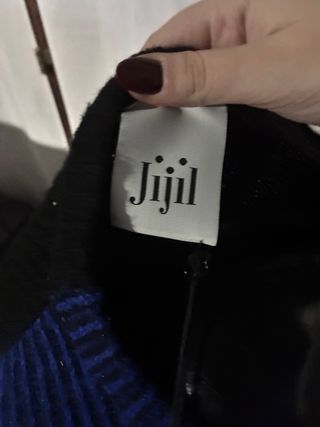 Maglione Jijil Bicolore Nero/Blu